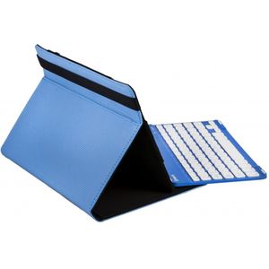 SilverHT 19142 Toetsenbord voor mobiele QWERTY Zwart, Blauw, Wit Bluetooth - Toetsen voor mobiele apparaten (DDR4-Universeel, Zwart, Blauw, Wit, 25,6 cm (10.1 inch), Bluetooth, 55 h)