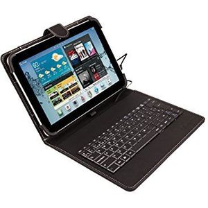 SilverHT 111916040199 toetsenbord voor mobiel apparaat Zwart Micro-USB Spaans