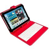 SilverHT 111916140199 toetsenbord voor mobiel apparaat Rood, Wit Micro-USB Spaans