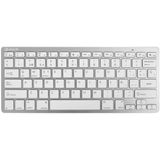 Silver HT - Toetsenbord - Blanco - Qwerty Spaans - Zilverkleurig - Bluetooth