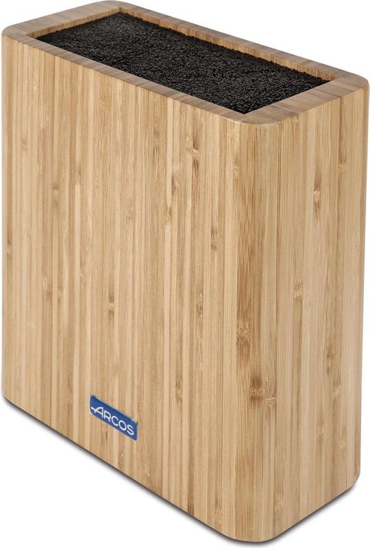 ARCOS Universele Messenblok Set - Bruin - Bamboe - Geschikt voor Messen tot 25,5 cm