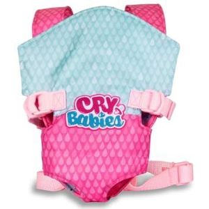 CRY BABIES Babydrager - Poppendrager, draagbaar voor en achter, draagstoel; poppenaccessoires voor Cry Babies poppen en alle 30 cm poppen - perfect speelgoed voor kinderen vanaf 3 jaar
