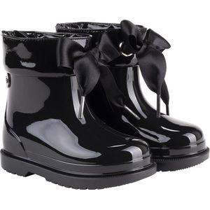 Igor - Bimbi Lazo - Regenlaarzen - Zwart - Hoogglans met Strik