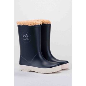 Igor - Regenlaarzen voor kinderen - Splash Euri Borreguito - Marineblauw