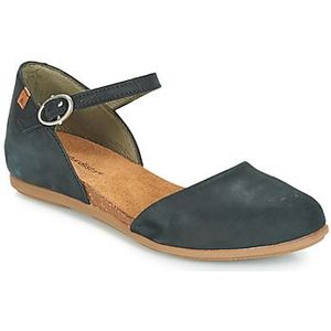 El Naturalista - Stella - Sandalen - Zwart - Leer - Gesp Sluiting
