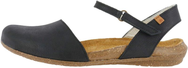 El Naturalista - N412 Pleasant - Teenslippers - Pleasant Black - Leer