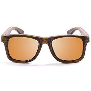 OCEAN SUNGLASSES - wood Victoria - lunettes de soleil polarisÃBlackrolles en Bambou - Monture : Noir - Verres : Revo Orange (53002.2)