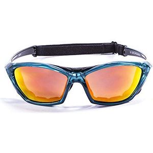 Ocean Sunglasses - lake garda - gepolariseerde zonnebril - frame: blauw transparant - glazen: Revo Yellow (13001.5)
