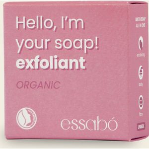 Essabó - Eco zeep Exfoliant - bodyscrub - gezicht scrub - biologisch - 120gr