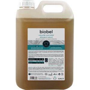 Biobel – Vloeibaar Wasmiddel – 5 L - 100% Natuurlijk – Biologisch afbreekbaar
