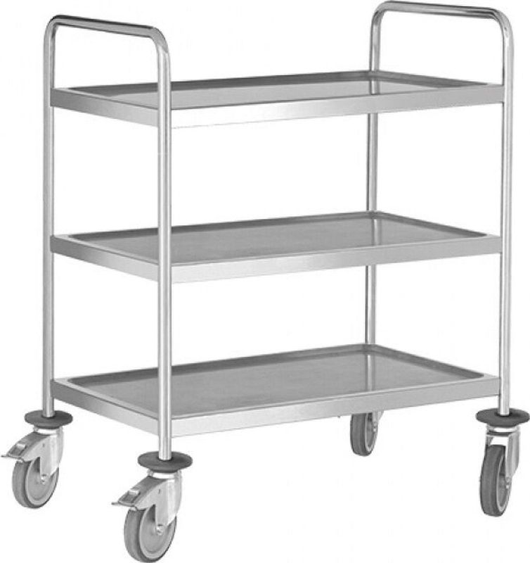 Serveerwagen - Zwart - Metaal