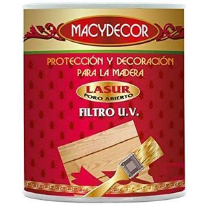 Macy Decor Lasur mat, versterkt met UV-filters, gebruiksklaar, 375 ml, kleur grenen