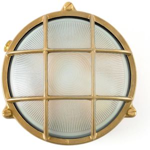 FARO BARCELONA Ronde wandlamp Noray, messing