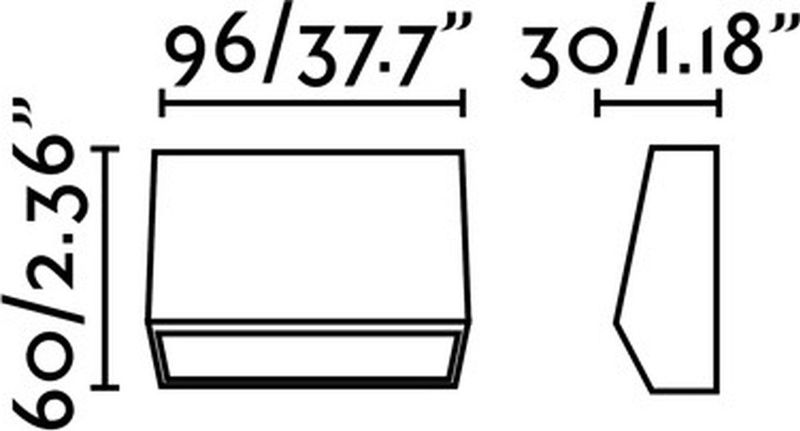 Must - LED Buitenwandlamp - Donkergrijs - Polycarbonaat - IP65