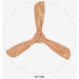 FARO - 33509DC - Plafondventilator - Chroom/Hout - Diameter 107 cm