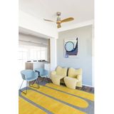 FARO - 33509DC - Plafondventilator - Chroom/Hout - Diameter 107 cm