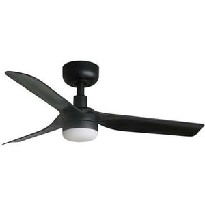 Plafondventilator zilver 55cm incl. LED dimbaar met afstandsbediening