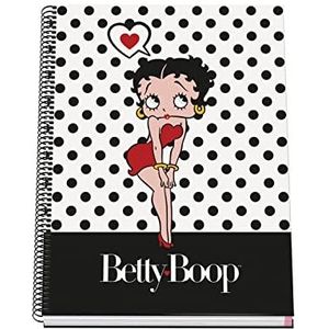 Dohe - Notitieboek A4 (gevoerd deksel - binnen 5 mm) - Betty Boop