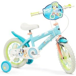 Kinderfiets Bluey 14" Blauw Groen