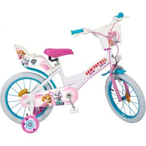 Meisjesfiets 16 inch Roze - Kinderfiets incl. voordrager 3, 4 & 5 Jaar Meisjesfiets 16 inch Roze - Kinderfiets incl. voordrager 3, 4 & 5 Jaar