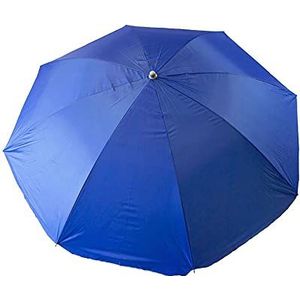 Parasol voor strand, nylon, uv-bescherming, 140 cm, stevig, marineblauw
