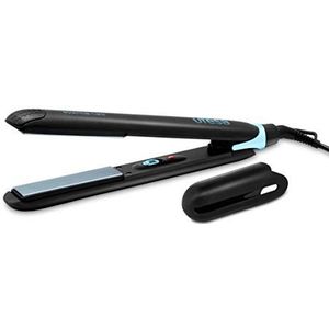 Ufesa PP5100 Hair Straightener - Stijltang met keramische coatingplaten, Dubbele functie: steil en krullend, Maximale temperatuur 220°C, Zwart