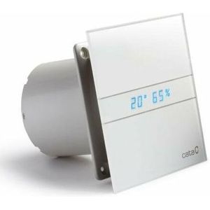Badkamer Ventilator Cata E-100 GBTH Timer En Vochtsensor 100 mm 4W/8W Wit