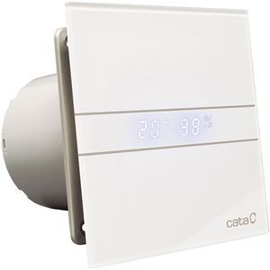 Badkamer Ventilator Cata E-150 GTH LED Axial Timer En Vochtsensor 150 mm 10W/19W Wit