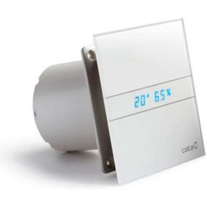 Cata | Bad-trekker, model E-150 Gth | Bad-trekker serie en glas | Afzuigventilator | Afzuigventilator | Afvoerventilator voor badkamer | Wit | 6 stuks