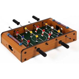 Mini tafelvoetbal spel voor op de eettafel 51 x 31 cm - Kinderspellen - Voetballen - spellen - Tafelvoetbalonderdelen