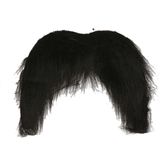Boland Carnaval verkleed snor - Mexicaan/Cowboy/Biker - zwart - zelfklevende namaak snor/plaksnor