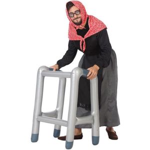 Looprek met wieltjes Grijs Opblaasbaar