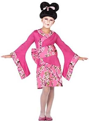 Kostuums voor Kinderen Geisha Fuchsiaroze (3 Pcs) Maat 10-12 Jaar