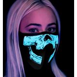 LEDmasker Skelet - Lichtgevend - Geluidsreactief - Partymasker - Festival