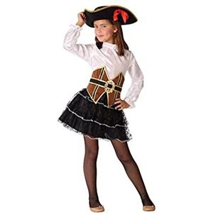 Atosa-61510 Costume-Déguisement Pirate 7-9, Fille, 61510, Marron, De De 7 à 9 ans