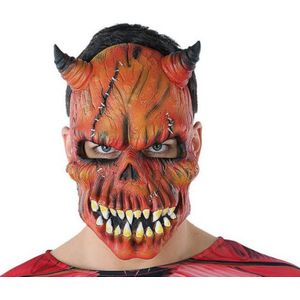 Mask Halloween - Demon Skeleton - Rood - Plastic/Rubber