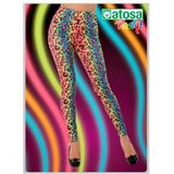 Gekleurde luipaard legging voor dames - Jaren 80 - Foute Carnaval verkleedkleding