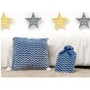 Set met 2 dinosaurussenkussens, warmwaterzakken, blauw (2 stuks)