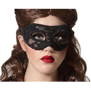 Zwart Kanten Venetiaans Oogmasker - Joya Kids