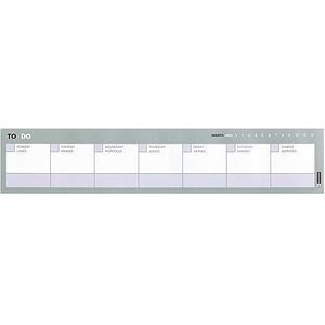 Miquelrius - TO-DO horizontale weekplanner, afmeting: 77 x 370 mm, tijdloze planner, collage, 54 vellen, 9 kleuren, 80 g/m² wit papier