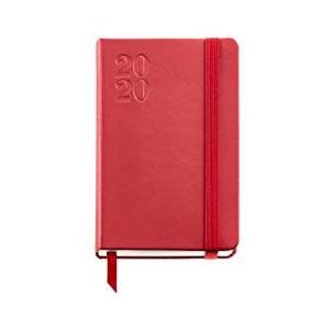 Miquelrius 31183 Agenda 2020, weekoverzicht, horizontaal, 90 x 140 mm, rood