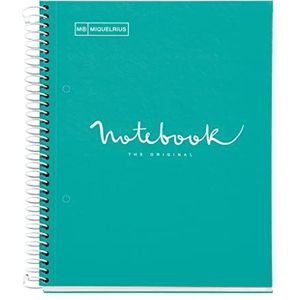 Spiraalboek Miquelrius notebook 1 emoties omslag gevoerd din A5 microgeperforeerd 80 vellen 90 g/m² doos 5 mm