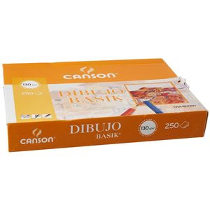 Canson - Basik - Tekenpapier - 250 Lakens - 130 g/m² - 210 x 297 mm