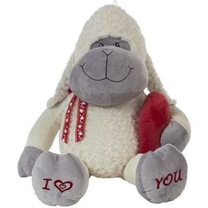 Knuffel Amour 38 cm Hart Schaap