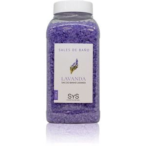 Sys Badzout - Lavendel - 100% Natuurlijk Mineraalzout - Snel Oplossend - 1200g