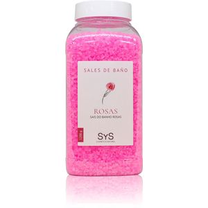 Sys Badzout - Rozen - Body Scrub - 100% Natuurlijk Mineraalzout - 1200g - Snel Oplossend