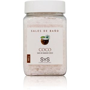 Sys Badzout - Kokos - Body Scrub - 100% Natuurlijk Mineraalzout - 400g - Snel Oplossend
