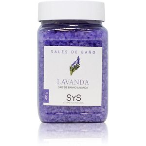Sys Badzout - Lavendel - Body Scrub - 100% Natuurlijk Mineraalzout - 400g - Snel Oplossend