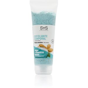 SyS Body Scrub Zoete Amandel & Yoghurt - Mannen & Vrouwen - Diepe Reiniging & Voeding - Gevoelige Huid - 250ml