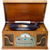 Luson IVX22 CD-speler van hout met digitale opname, MP3, Bluetooth, vinyl